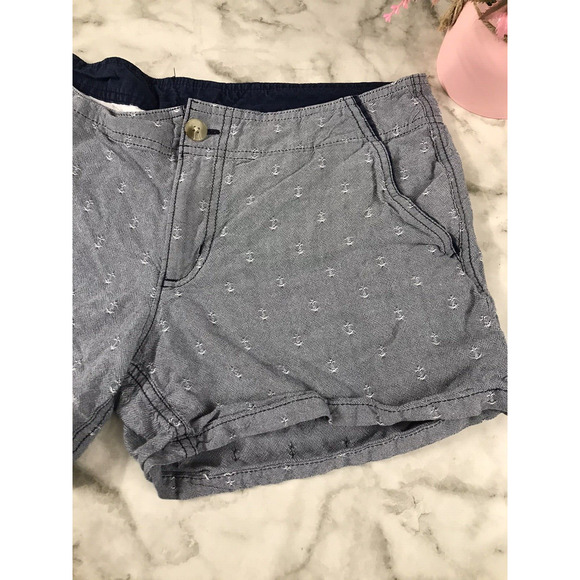 VINTAGE Columbia Shorts Women 8 Blue Logo Lightweight Fishing Hiking 100% Cotton - Picture 4 of 7